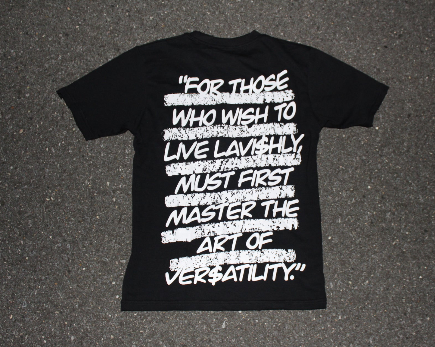 VER$A Black Short Sleeve Tee